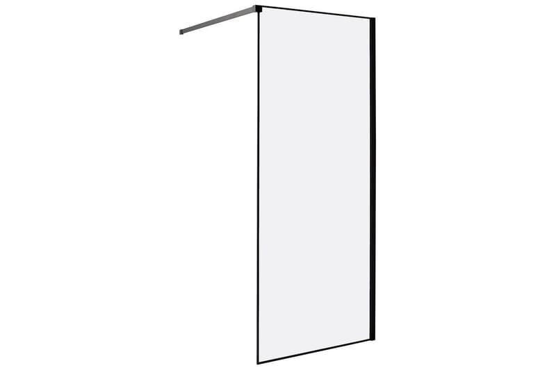 Duschskärm Waspam Transparent/svart, 80x80x190 cm, Transparent/svart, 80x80x190 cm