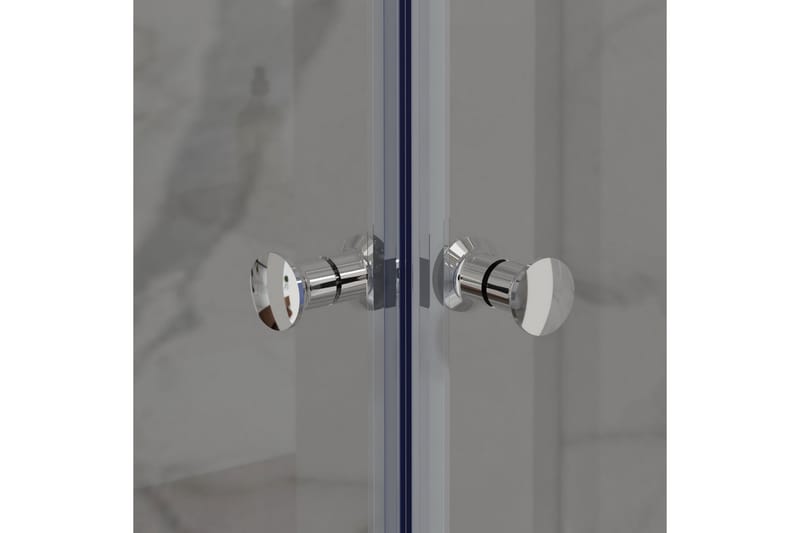 Bathlife Vikbar Duschhörn 800Mm - Aluminium - Hus & renovering - Kök & bad - Badrum - Duschar