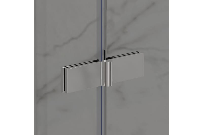 Bathlife Vikbar Duschhörn 800Mm - Aluminium - Hus & renovering - Kök & bad - Badrum - Duschar
