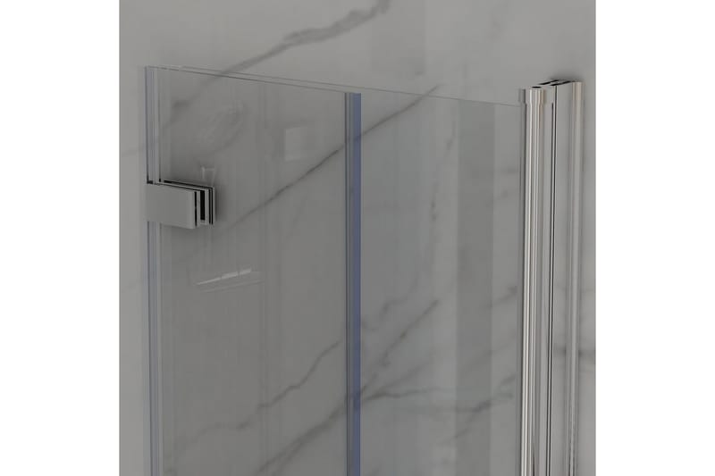 Bathlife Vikbar Duschhörn 800Mm - Aluminium - Hus & renovering - Kök & bad - Badrum - Duschar