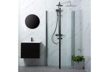 Duschhörn Bathlife Mitt Svart - Hus & renovering - Kök & bad - Badrum - Duschar - Duschväggar