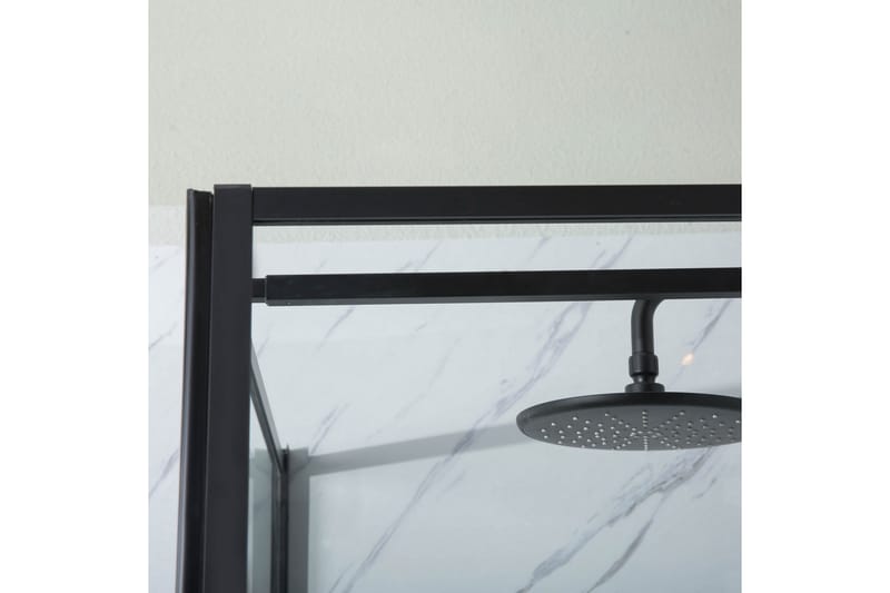 Duschhörn Bathlife  Profil Rak Vägg 900 + Rak dörr 800 - Svart - Hus & renovering - Kök & bad - Badrum - Duschar