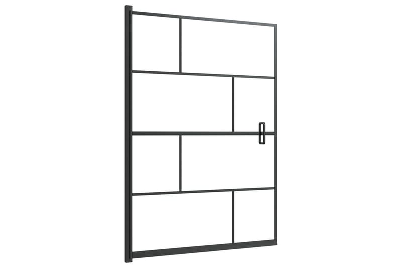 Duschvägg ESG 100x140 cm svart - Hus & renovering - Kök & bad - Badrum - Duschar