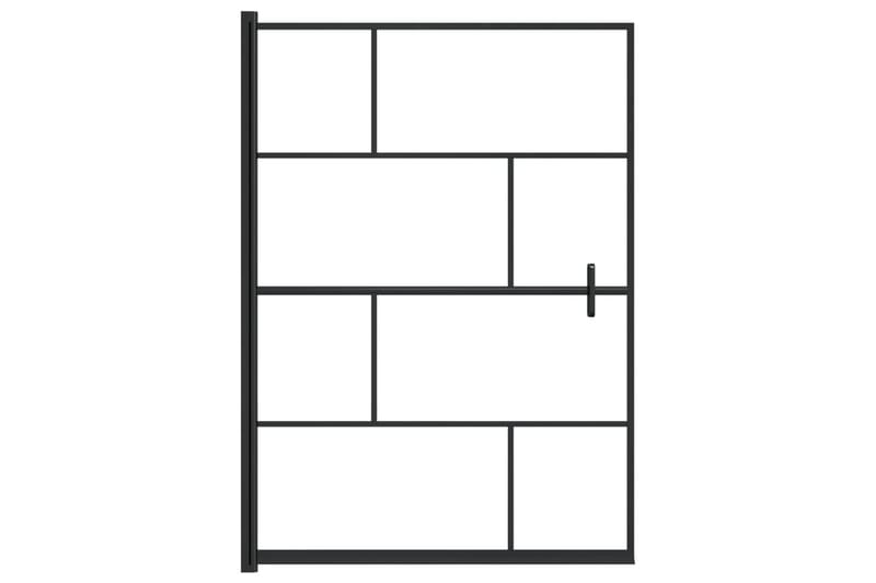 Duschvägg ESG 100x140 cm svart - Hus & renovering - Kök & bad - Badrum - Duschar