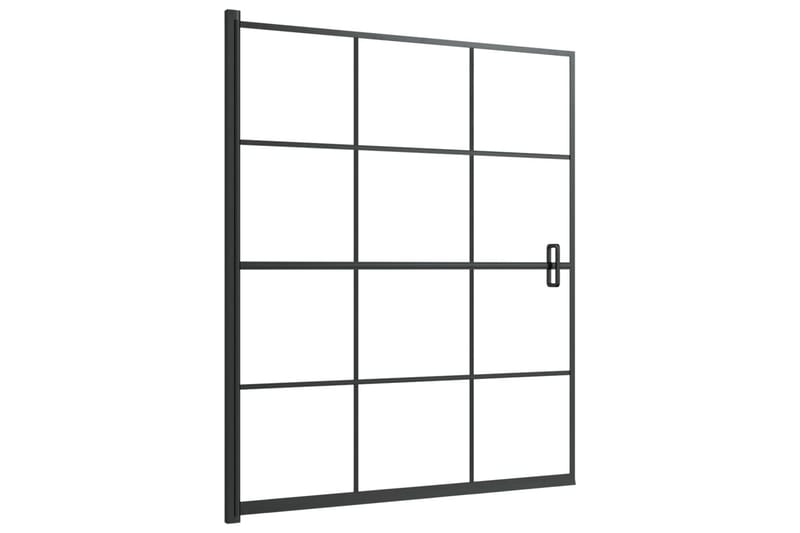 Duschvägg ESG 116x140 cm svart - Svart - Hus & renovering - Kök & bad - Badrum - Duschar