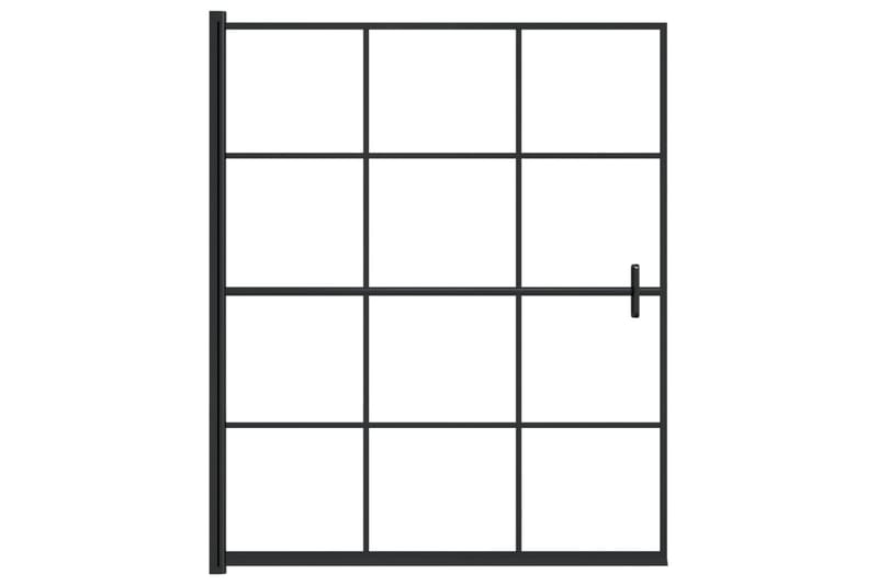 Duschvägg ESG 116x140 cm svart - Svart - Hus & renovering - Kök & bad - Badrum - Duschar