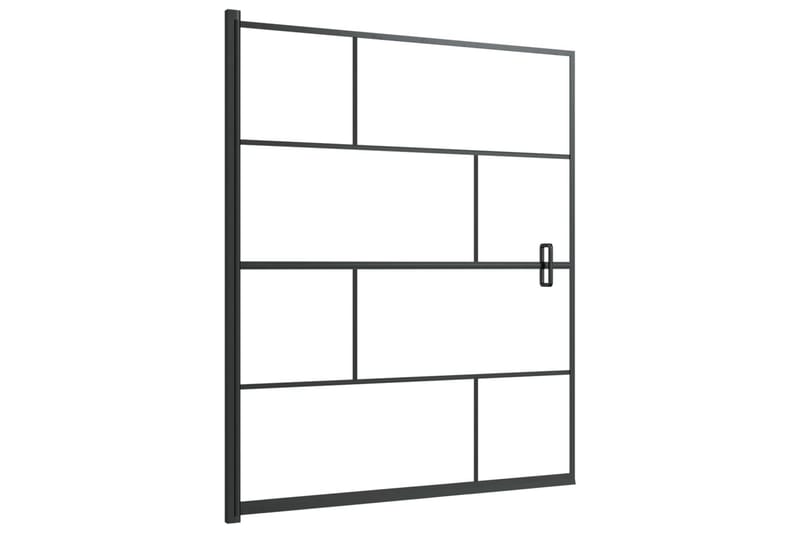 Duschvägg ESG 116x140 cm svart - Hus & renovering - Kök & bad - Badrum - Duschar