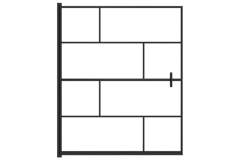 Duschvägg ESG 116x140 cm svart - Hus & renovering - Kök & bad - Badrum - Duschar