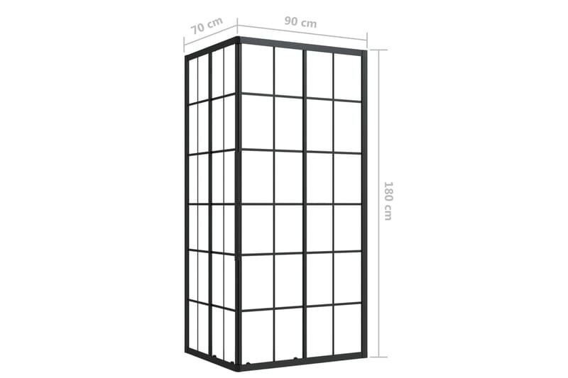 Duschvägg ESG 70x70x180 cm - Duschväggar