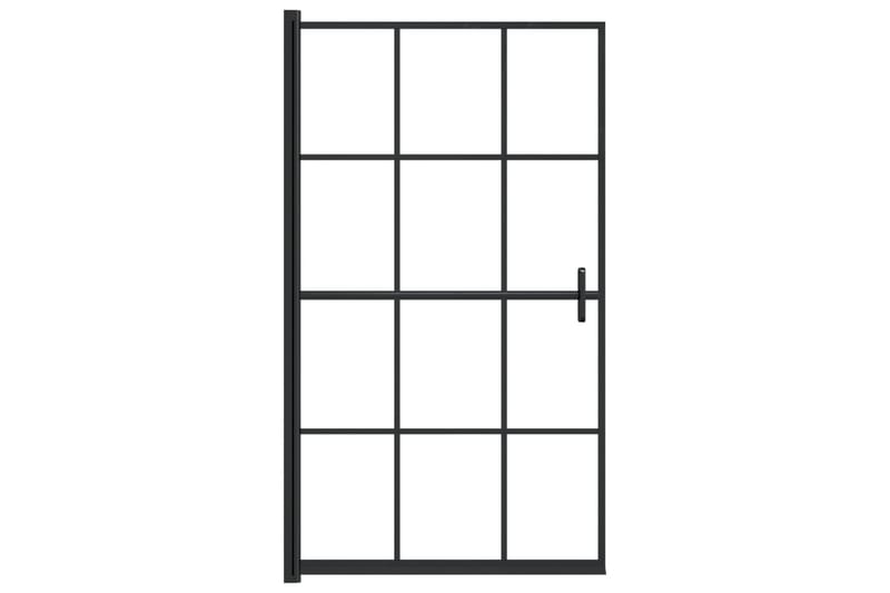 Duschvägg ESG 80x140 cm svart - Svart - Hus & renovering - Kök & bad - Badrum - Duschar
