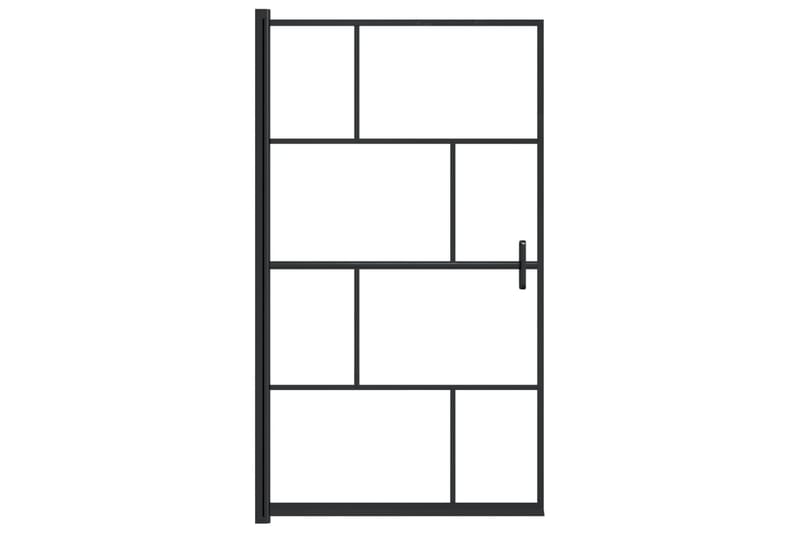 Duschvägg ESG 80x140 cm svart - Hus & renovering - Kök & bad - Badrum - Duschar