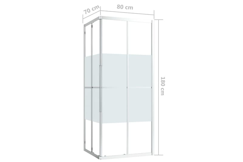 Duschvägg ESG 80x70x180 cm - Hus & renovering - Kök & bad - Badrum - Duschar