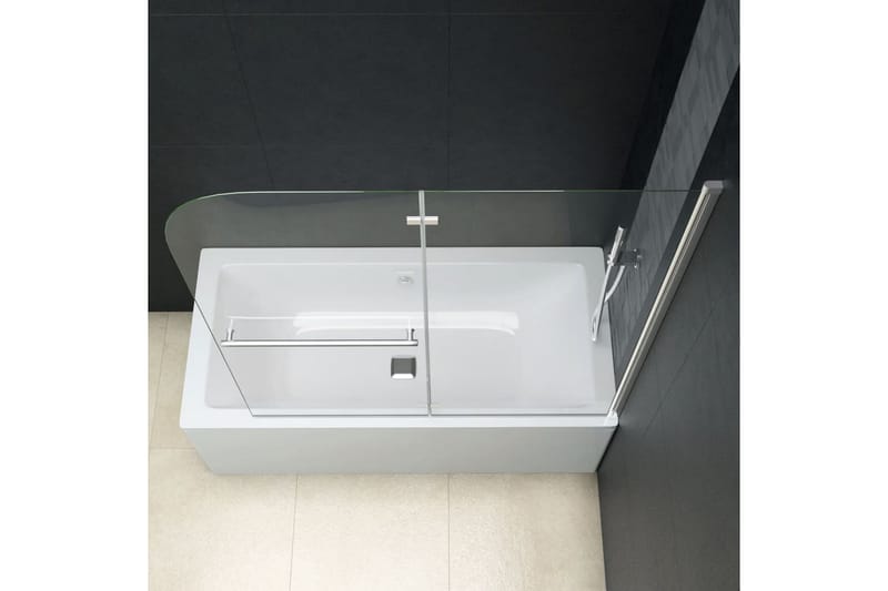 Duschvägg fällbar 2 paneler ESG 95x140 cm - Hus & renovering - Kök & bad - Badrum - Duschar