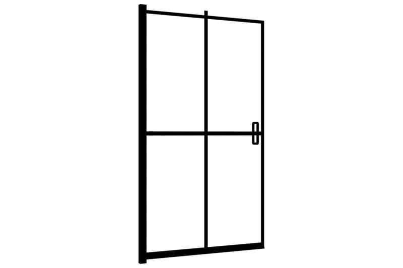 Duschvägg fällbar ESG 120x140 cm svart - Hus & renovering - Kök & bad - Badrum - Duschar