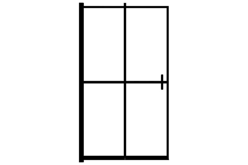 Duschvägg fällbar ESG 120x140 cm svart - Hus & renovering - Kök & bad - Badrum - Duschar