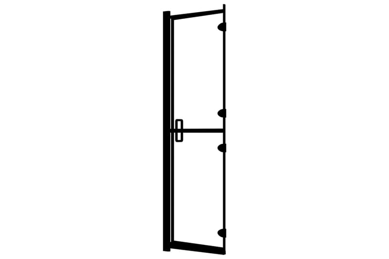 Duschvägg fällbar ESG 120x140 cm svart - Hus & renovering - Kök & bad - Badrum - Duschar