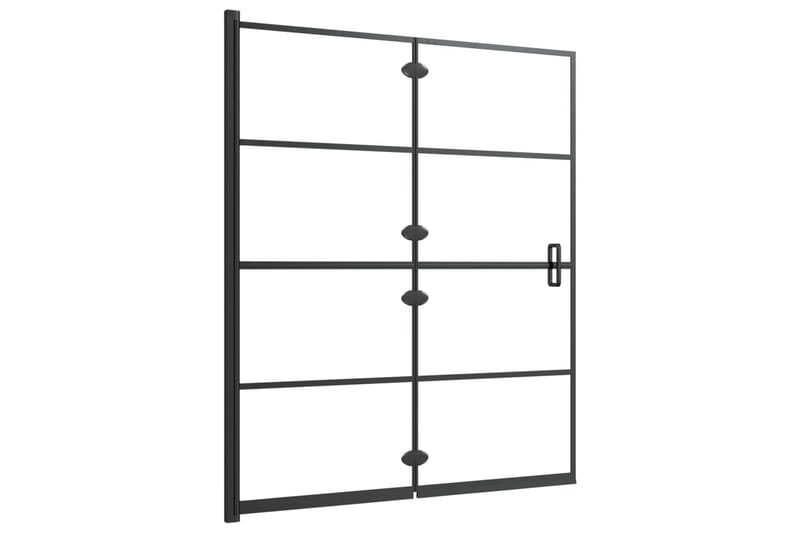 Duschvägg fällbar ESG 120x140 cm svart - Hus & renovering - Kök & bad - Badrum - Duschar