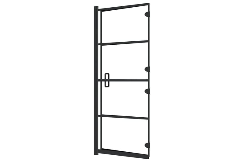 Duschvägg fällbar ESG 120x140 cm svart - Hus & renovering - Kök & bad - Badrum - Duschar
