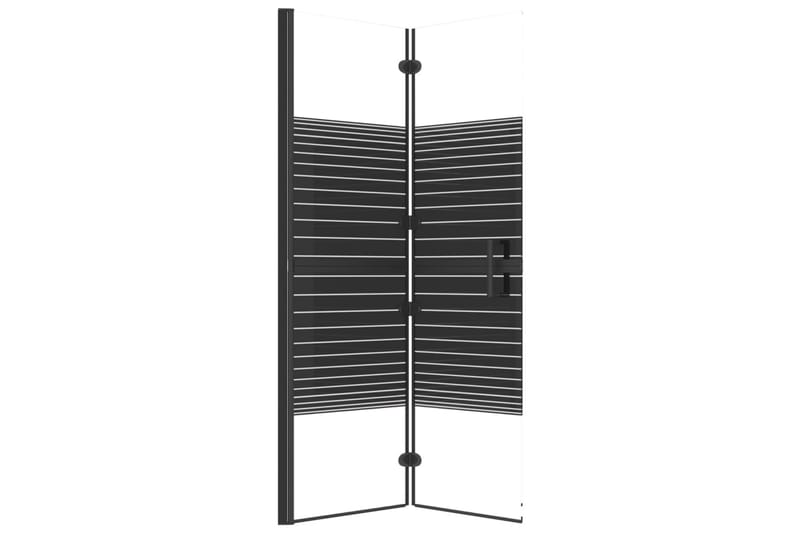 Duschvägg fällbar ESG 80x140 cm svart - Hus & renovering - Kök & bad - Badrum - Duschar