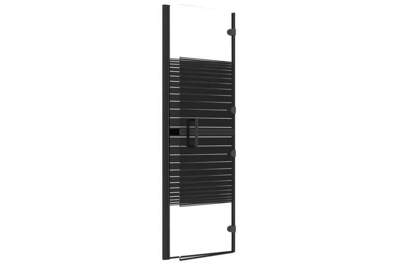 Duschvägg fällbar ESG 80x140 cm svart - Hus & renovering - Kök & bad - Badrum - Duschar