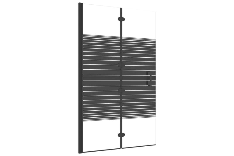 Duschvägg fällbar ESG 80x140 cm svart - Hus & renovering - Kök & bad - Badrum - Duschar