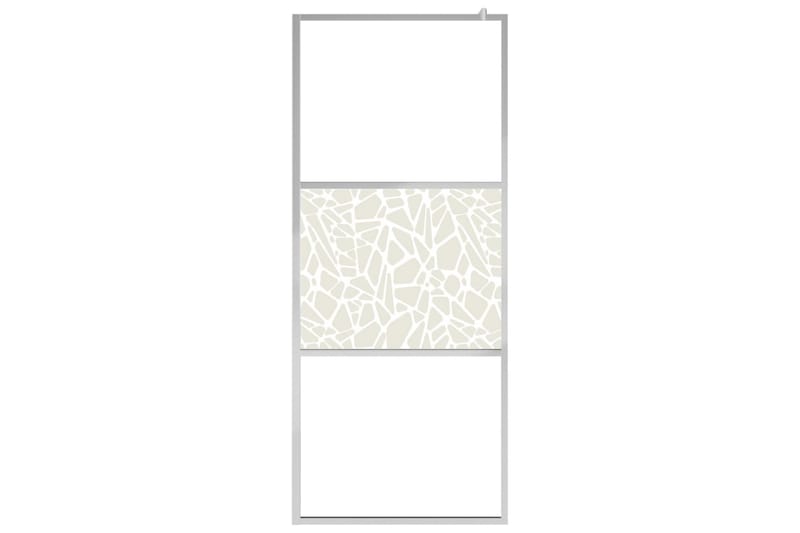 Duschvägg med ESG-glas stendesign 100x195 cm - Duschväggar