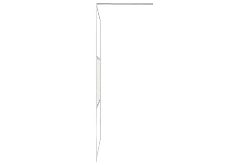 Duschvägg med ESG-glas stendesign 115x195 cm - Brun - Hus & renovering - Kök & bad - Badrum - Duschar