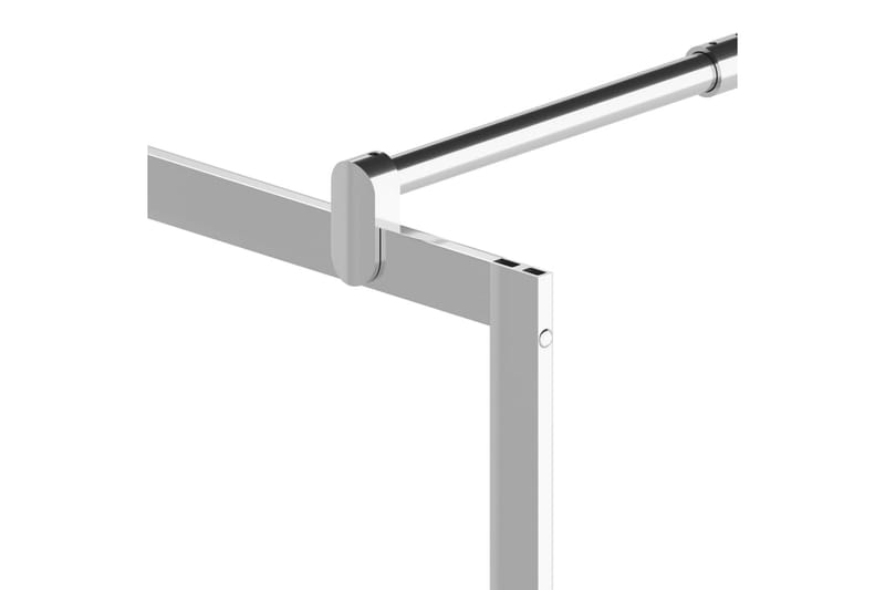 Duschvägg med halvfrostat ESG-glas 100x195 cm - Silver - Hus & renovering - Kök & bad - Badrum - Duschar