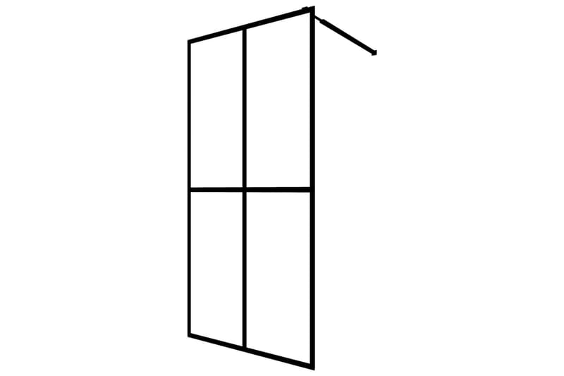 Duschvägg till duschkabin härdat frostat glas 80x195 cm - Vit - Hus & renovering - Kök & bad - Badrum - Duschar