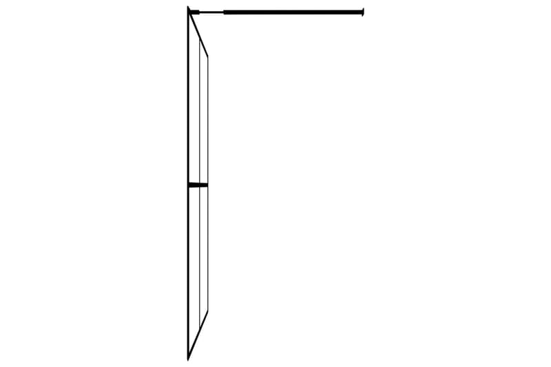 Duschvägg till duschkabin härdat frostat glas 80x195 cm - Vit - Hus & renovering - Kök & bad - Badrum - Duschar