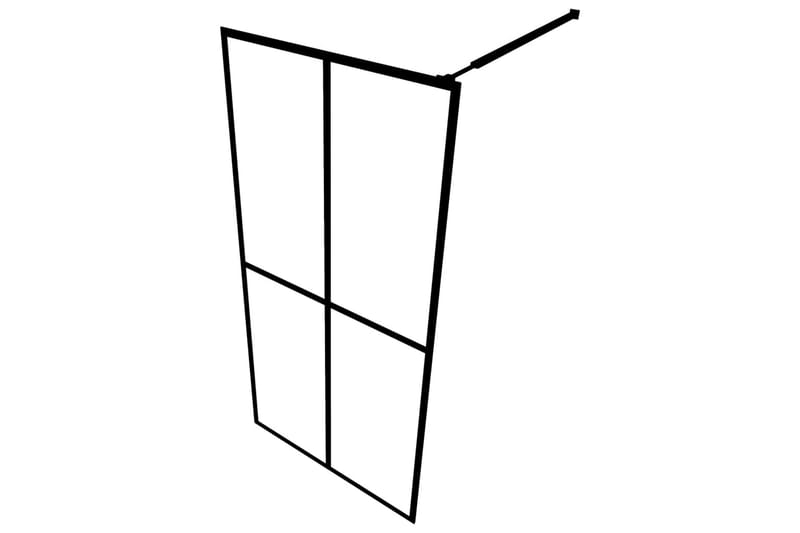 Duschvägg till duschkabin härdat frostat glas 80x195 cm - Vit - Hus & renovering - Kök & bad - Badrum - Duschar