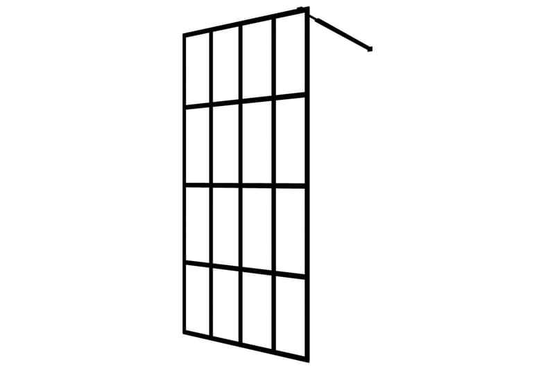 Duschvägg till duschkabin härdat frostat glas 90x195 cm - Vit - Hus & renovering - Kök & bad - Badrum - Duschar