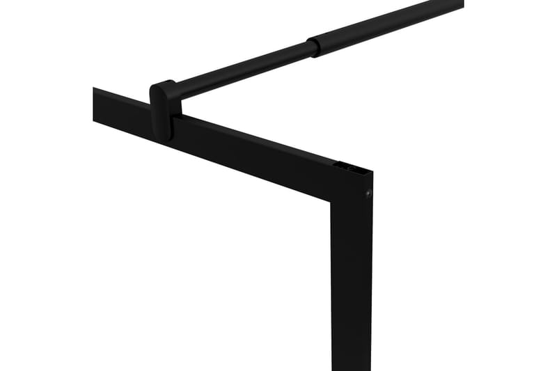 Duschvägg till duschkabin härdat glas svart 90x195 cm - Svart - Hus & renovering - Kök & bad - Badrum - Duschar