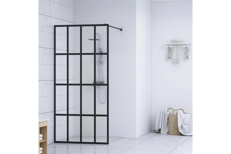 Duschvägg till duschkabin härdat klart glas 100x195 cm - Transparent - Hus & renovering - Kök & bad - Badrum - Duschar
