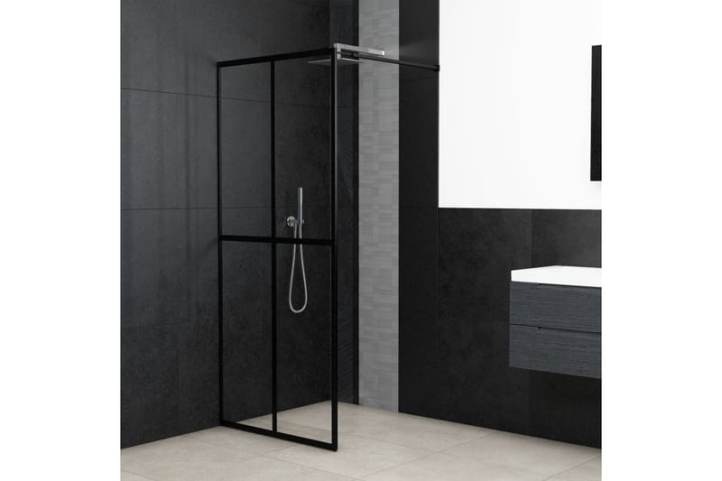 Duschvägg till duschkabin härdat klart glas 80x195 cm - Transparent - Duschväggar