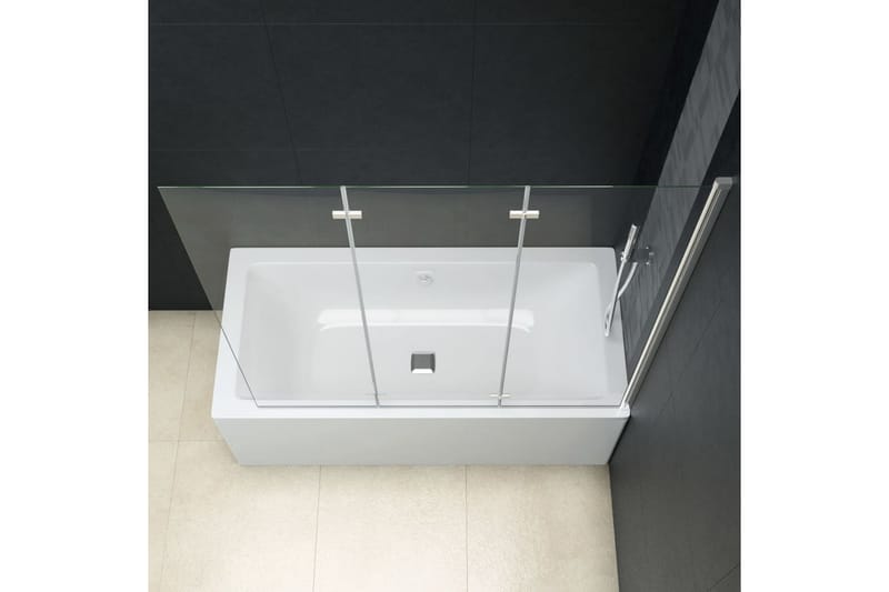 Duschvägg vikbar 3 paneler ESG 130x138 cm - Hus & renovering - Kök & bad - Badrum - Duschar