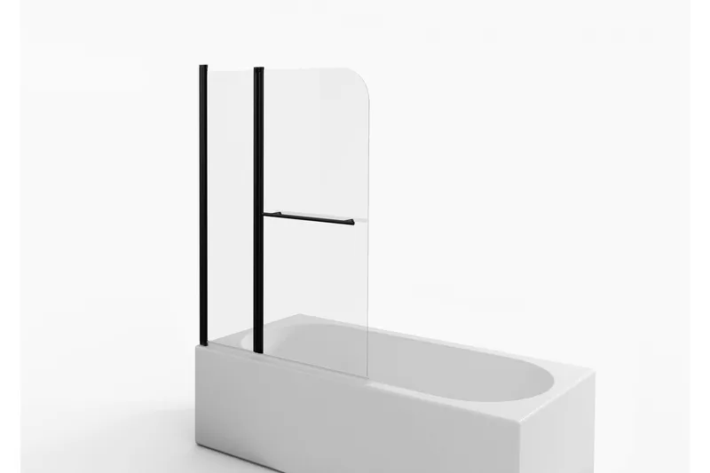 Dusserud Duschvägg 100x140 cm - Svart - Hus & renovering - Kök & bad - Badrum - Duschar - Duschväggar