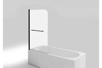 Dusserud Duschvägg 75x140 cm - Svart - Hus & renovering - Kök & bad - Badrum - Duschar - Duschväggar