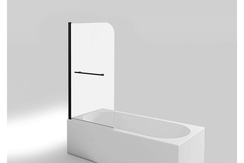 Dusserud Duschvägg 75x140 cm - Svart - Hus & renovering - Kök & bad - Badrum - Duschar - Duschväggar