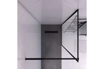 Gullebo Duschvägg 70x200 cm - Svart - Hus & renovering - Kök & bad - Badrum - Duschar - Duschväggar
