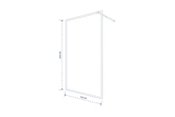 Gullebo Duschvägg 70x200 cm - Vit - Hus & renovering - Kök & bad - Badrum - Duschar - Duschväggar