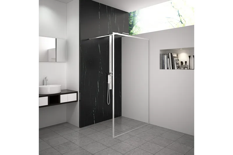 Gullebo Duschvägg 70x200 cm, Vit