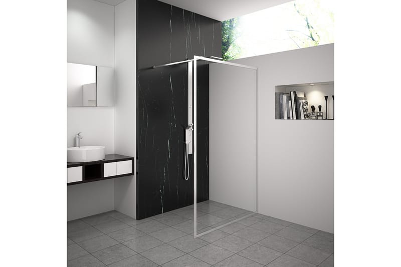 Gullebo Duschvägg 70x200 cm, Vit