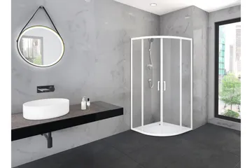 Gullebo Duschvägg 90x200 cm - Vit - Hus & renovering - Kök & bad - Badrum - Duschar - Duschväggar