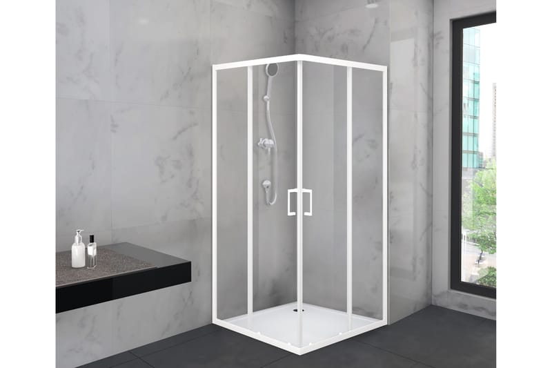 Gullebo Duschvägg 90x200 cm - Vit - Hus & renovering - Kök & bad - Badrum - Duschar