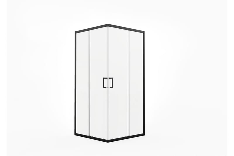 Gullebo Glasvägg 200 cm - Svart - Hus & renovering - Kök & bad - Badrum - Duschar