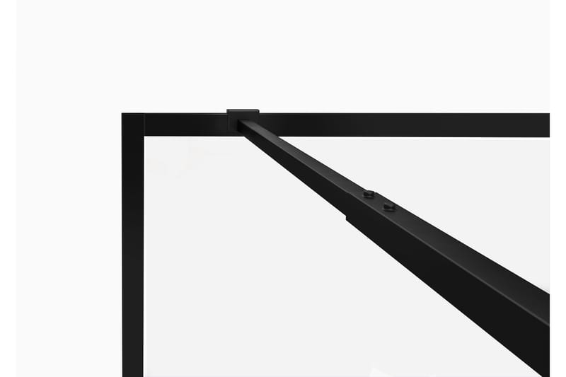 Gullebo Glasvägg 200 cm - Svart - Hus & renovering - Kök & bad - Badrum - Duschar - Duschväggar