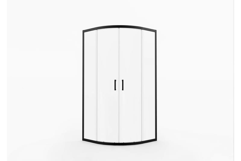 Gullebo Glasvägg 200 cm - Svart - Hus & renovering - Kök & bad - Badrum - Duschar - Duschväggar