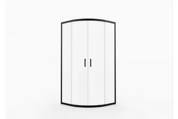 Gullebo Glasvägg 200 cm - Svart - Hus & renovering - Kök & bad - Badrum - Duschar - Duschväggar