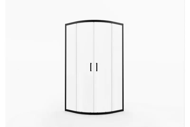 Gullebo Glasvägg 200 cm - Svart - Hus & renovering - Kök & bad - Badrum - Duschar - Duschväggar